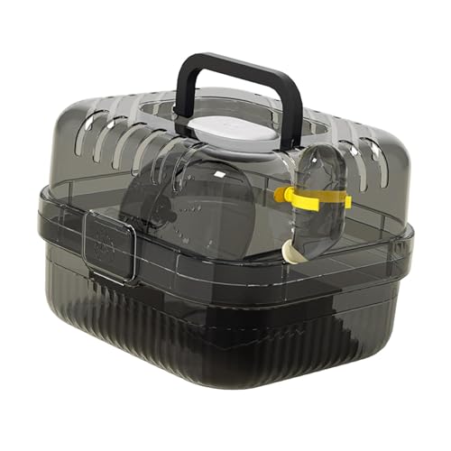 Baoblaze Hamsterkäfig, Reisekoffer für Kleintiere, tragbarer Belüftungshabitat, Hamster-Tragetasche für Rennmäuse, Ratten, Igel, Kleintiere, Schwarz Baoblaze Hamsterkäfig, Reisekoffer für Kleintiere, tragbarer Belüftungshabitat, Hamster-Tragetasche für Rennmäuse, Ratten, Igel, Kleintiere, Schwarz von Baoblaze