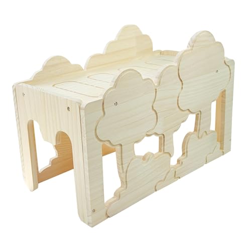 Baoblaze Hasenhaus, Lebensraum-Dekoration, Schlafnest, Massivholz, Hamsterversteck, kleine Haustiere, Aktivitätsspielzeug für Kaninchen, Rennmäuse, Igel, Style I Baoblaze Hasenhaus, Lebensraum-Dekoration, Schlafnest, Massivholz, Hamsterversteck, kleine Haustiere, Aktivitätsspielzeug für Kaninchen, Rennmäuse, Igel, Style I von Baoblaze