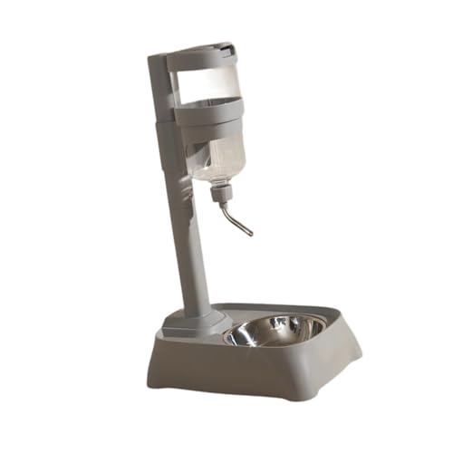 Baoblaze Haustier Automatische Wassertrinker Haustier Stehwasserspender tragbarer Getränk Fontain Katzenhundschale für Welpen Hamster kleines Tier, Grau von Baoblaze