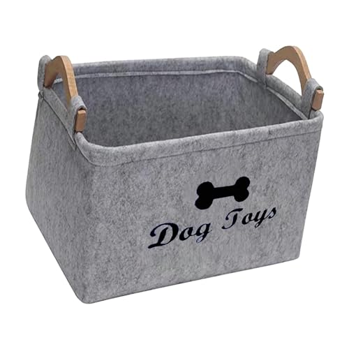 Baoblaze Haustier-Spielzeug-Organizer-Boxen, Hunde-Leckereien-Organizer-Boxen, vielseitig einsetzbar, mit Griffen, zusammenklappbar, Kinder-Spielzeugtruhe, Grauer Knochen Baoblaze Haustier-Spielzeug-Organizer-Boxen, Hunde-Leckereien-Organizer-Boxen, vielseitig einsetzbar, mit Griffen, zusammenklappbar, Kinder-Spielzeugtruhe, Grauer Knochen von Baoblaze