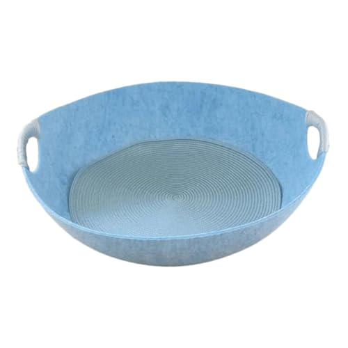 Baoblaze Haustierbett, Haustierhaus, tragbar, Haustierbedarf, abnehmbare Matte, weich, bequem, zum Schlafen und Spielen, rundes Kratzkissen, kleines Hundebett, Blau Baoblaze Haustierbett, Haustierhaus, tragbar, Haustierbedarf, abnehmbare Matte, weich, bequem, zum Schlafen und Spielen, rundes Kratzkissen, kleines Hundebett, Blau von Baoblaze