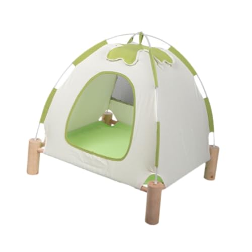 Baoblaze Haustierbett aus Holz, Katzenbett aus Holz für drinnen und draußen, tragbares Katzenzelt mit Holzrahmen, 2-in-1-Katzenbettzelt für Kleintiere Baoblaze Haustierbett aus Holz, Katzenbett aus Holz für drinnen und draußen, tragbares Katzenzelt mit Holzrahmen, 2-in-1-Katzenbettzelt für Kleintiere von Baoblaze