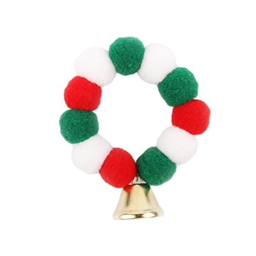Baoblaze Haustierhalsband-Halskette mit Glöckchen, elastisches Katzenhalsband, Neujahrsgeschenk, Hundehalsband, Weihnachten, S von Baoblaze