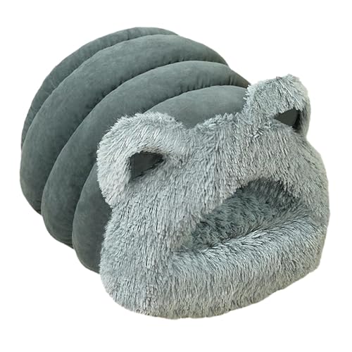 Baoblaze Haustierhöhlenbett, warmes Höhlennest, weicher, Rutschfester Boden, selbstwärmendes Haustierbett, Plüsch-Wühlbett für Kätzchen, Kleintiere, Chihuahua, L Blue Baoblaze Haustierhöhlenbett, warmes Höhlennest, weicher, Rutschfester Boden, selbstwärmendes Haustierbett, Plüsch-Wühlbett für Kätzchen, Kleintiere, Chihuahua, L Blue von Baoblaze