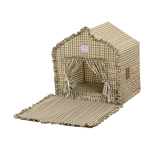Baoblaze Haustierzelt, Nest, Katzenhaus, tragbares Haustierzubehör, Zubehör für alle Jahreszeiten, kleines Hundebett, Höhle für Haustiere, kleine und, Grün Baoblaze Haustierzelt, Nest, Katzenhaus, tragbares Haustierzubehör, Zubehör für alle Jahreszeiten, kleines Hundebett, Höhle für Haustiere, kleine und, Grün von Baoblaze