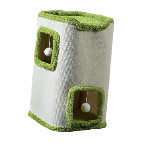 Baoblaze Höhlenkatzenbett, Katzenhaus, Möbelschutz, Hideaway-Hütte, süße weiche große Betthöhle, Würfelwohnungen für mehrere kleine Haustiere, Kätzchen, Doppelschicht von Baoblaze