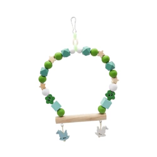 Baoblaze Hölzerne Vogelschwang Vogelperch Fitnessstudio -Accessoires Sichtschwung Spielzeug Vogel Käfig Schwung für Sittiche kleine Vögel Papageien, GrÜn Baoblaze Hölzerne Vogelschwang Vogelperch Fitnessstudio -Accessoires Sichtschwung Spielzeug Vogel Käfig Schwung für Sittiche kleine Vögel Papageien, GrÜn von Baoblaze