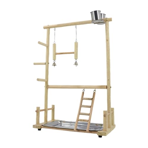 Baoblaze Hölzerner Vogelspielplatz, Papageien, Spielständer, Stehübung, Aktivitätszentrum, Papageien, Kauspielzeug für Kakadus, Wellensittiche, Nymphensittiche Baoblaze Hölzerner Vogelspielplatz, Papageien, Spielständer, Stehübung, Aktivitätszentrum, Papageien, Kauspielzeug für Kakadus, Wellensittiche, Nymphensittiche von Baoblaze