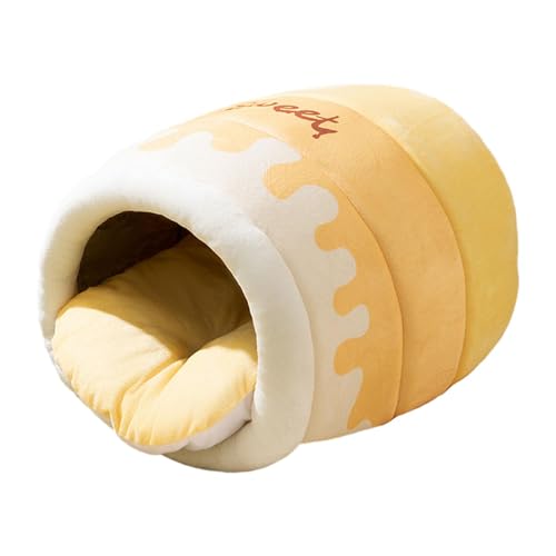 Baoblaze Honey Pot Katzenbett, Katzenhaus, Herbst-/Winter-Schlummerhütte, selbstwärmendes Katzenversteck, Hundenest für Chihuahua, Zwergspitz, S Yellow Baoblaze Honey Pot Katzenbett, Katzenhaus, Herbst-/Winter-Schlummerhütte, selbstwärmendes Katzenversteck, Hundenest für Chihuahua, Zwergspitz, S Yellow von Baoblaze