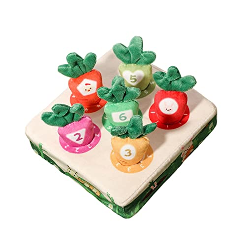 Baoblaze Hund Karotte Plüschtier, Karotten Frühe Bildung Training Geschenk Gemüse Obst, 6 Löcher Baoblaze Hund Karotte Plüschtier, Karotten Frühe Bildung Training Geschenk Gemüse Obst, 6 Löcher von Baoblaze