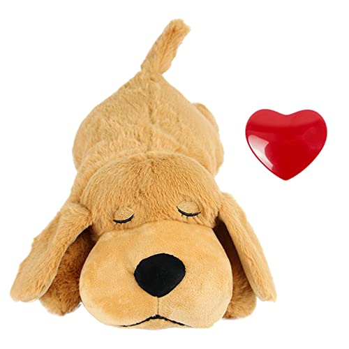 Baoblaze Hunde-Herzschlag-Spielzeug zur Linderung von Angstzuständen, weiches Plüschtier für Hunde, beruhigende Verhaltenstrainingshilfe für Hündchen, Hellbraun Baoblaze Hunde-Herzschlag-Spielzeug zur Linderung von Angstzuständen, weiches Plüschtier für Hunde, beruhigende Verhaltenstrainingshilfe für Hündchen, Hellbraun von Baoblaze