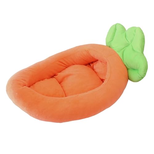 Baoblaze Hunde-Nestbett, Katzenbett, Karottenmotiv, weicher, bequemer Plüsch, maschinenwaschbar für kleine bis mittelgroße Haustiere, Haustierbett für alle, M Baoblaze Hunde-Nestbett, Katzenbett, Karottenmotiv, weicher, bequemer Plüsch, maschinenwaschbar für kleine bis mittelgroße Haustiere, Haustierbett für alle, M von Baoblaze