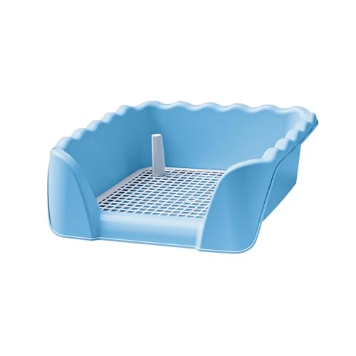 Baoblaze Hunde-Toiletten-Trainings-Töpfchen-Tablett, Haustier-Katzentoilette, Abnehmbarer Abnehmbarer Töpfchen-Trainer für Welpen, kleine Tiere, im, Blau Baoblaze Hunde-Toiletten-Trainings-Töpfchen-Tablett, Haustier-Katzentoilette, Abnehmbarer Abnehmbarer Töpfchen-Trainer für Welpen, kleine Tiere, im, Blau von Baoblaze