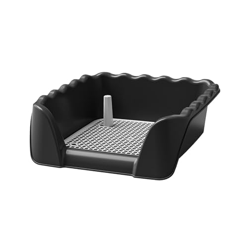 Baoblaze Hunde-Toiletten-Trainings-Töpfchen-Tablett, Haustier-Katzentoilette, Abnehmbarer Abnehmbarer Töpfchen-Trainer für Welpen, kleine Tiere, im, Schwarz Baoblaze Hunde-Toiletten-Trainings-Töpfchen-Tablett, Haustier-Katzentoilette, Abnehmbarer Abnehmbarer Töpfchen-Trainer für Welpen, kleine Tiere, im, Schwarz von Baoblaze