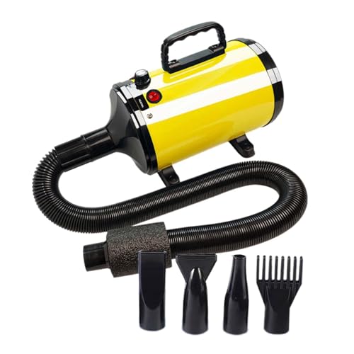 Baoblaze Hundehaartrockner, Hundeföhn, Fellpflegetrockner, 2000 W mit 4 Düsen, Fellpflege-Haartrockner, Hundeföhn, Haartrockner zum Waschen, Gelb Baoblaze Hundehaartrockner, Hundeföhn, Fellpflegetrockner, 2000 W mit 4 Düsen, Fellpflege-Haartrockner, Hundeföhn, Haartrockner zum Waschen, Gelb von Baoblaze