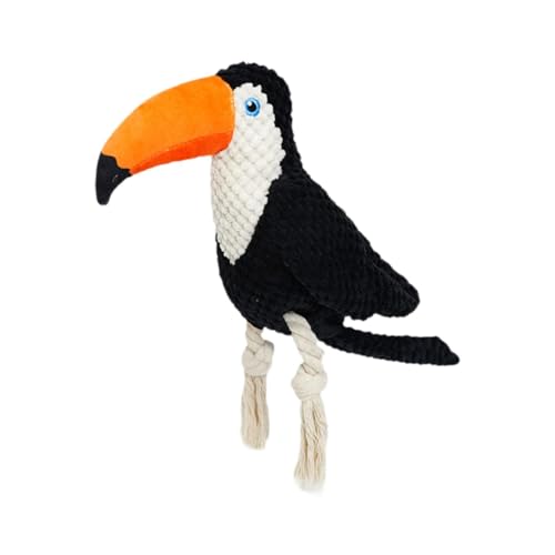 Baoblaze Hundequietschende Spielzeugseile Spielzeugübung Möbelschutz mit weichem Quietschhaut Pet Cotton Welpen für mittelgroße Hunde, Tukan Baoblaze Hundequietschende Spielzeugseile Spielzeugübung Möbelschutz mit weichem Quietschhaut Pet Cotton Welpen für mittelgroße Hunde, Tukan von Baoblaze