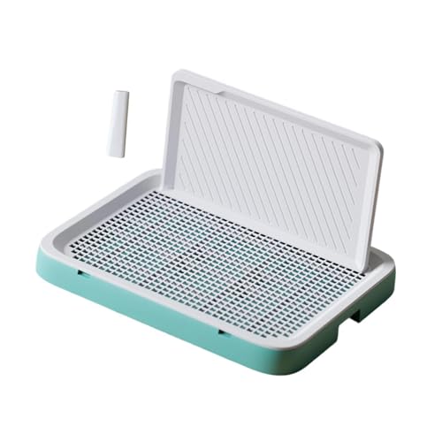 Baoblaze Hundetoilette mit hoher, Toiletten-Halter für saubere Böden, Toilettenunterlagen-Halter, Katzentoilette für Welpentraining, GrÜn von Baoblaze