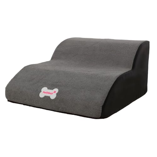 Baoblaze Hundetreppe Haustierstufen Haustierrampe für hohe Bett und Couch mit Abnehmbarer waschbar, Grau Baoblaze Hundetreppe Haustierstufen Haustierrampe für hohe Bett und Couch mit Abnehmbarer waschbar, Grau von Baoblaze