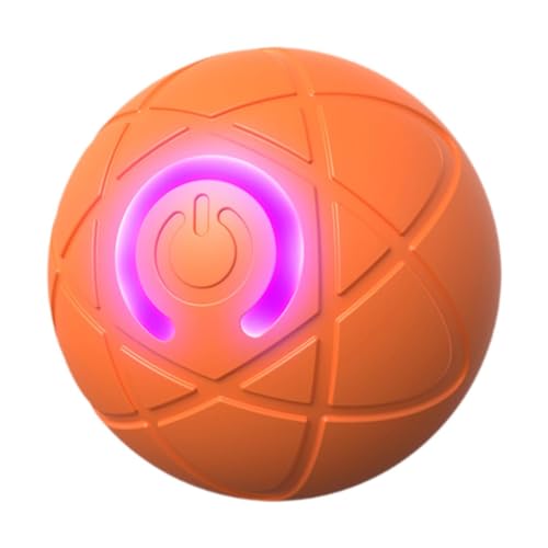 Baoblaze Interaktiver Hunde Spielzeugball Automatisch Rolling Smart Chasing Traning USB wiederaufladbar für Haustier Innenkatzen kleine mittelgroße große Hunde, Orange Baoblaze Interaktiver Hunde Spielzeugball Automatisch Rolling Smart Chasing Traning USB wiederaufladbar für Haustier Innenkatzen kleine mittelgroße große Hunde, Orange von Baoblaze