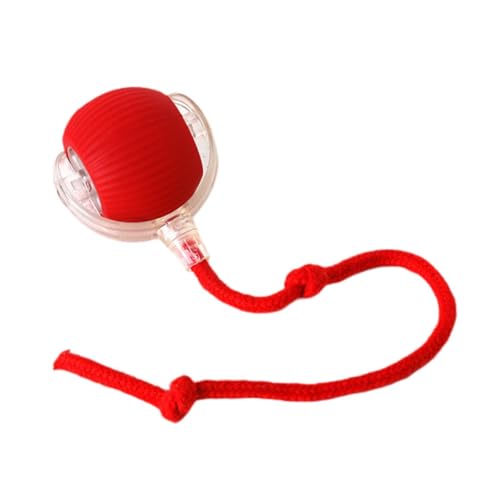 Baoblaze Interaktives Katzenspielzeug, Katzenball, rollender Ball, wiederaufladbar über USB, Kätzchen jagen mit langem Schwanz, beweglichem Ball, Spielzeug für, Rot Baoblaze Interaktives Katzenspielzeug, Katzenball, rollender Ball, wiederaufladbar über USB, Kätzchen jagen mit langem Schwanz, beweglichem Ball, Spielzeug für, Rot von Baoblaze