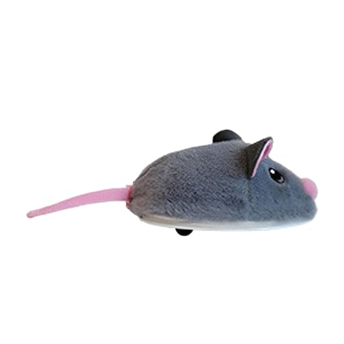 Baoblaze Interaktives Maus-Katzenspielzeug, Katzen-Plüsch-Mausspielzeug, bewegungsaktiviertes Langeweile-Elektroballspielzeug, automatisches Mausspielzeug für, grau von Baoblaze