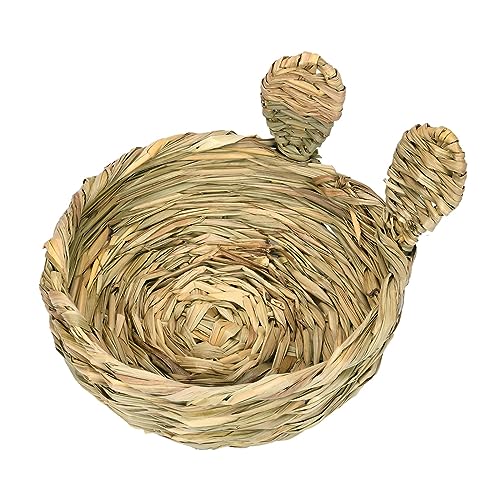 Baoblaze Kaninchen-Grasbett, Hasenbett, Nest, Grasbett, Hütte, Stroh, Hamsternest, Käfige, Ruhekorb, Haustier-Heubett, Grashaus für Kaninchen und Chinchilla, Runder Öffnungsstil Baoblaze Kaninchen-Grasbett, Hasenbett, Nest, Grasbett, Hütte, Stroh, Hamsternest, Käfige, Ruhekorb, Haustier-Heubett, Grashaus für Kaninchen und Chinchilla, Runder Öffnungsstil von Baoblaze