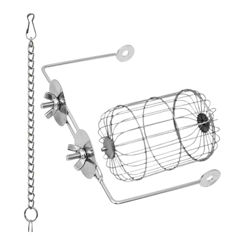 Baoblaze Kaninchen-Heuhalter, Gestell, Käfigzubehör, Behälter, Heu-Futterspender, Edelstahlrahmen zum Aufhängen von Käfigen, Meerschweinchenfütterung Baoblaze Kaninchen-Heuhalter, Gestell, Käfigzubehör, Behälter, Heu-Futterspender, Edelstahlrahmen zum Aufhängen von Käfigen, Meerschweinchenfütterung von Baoblaze