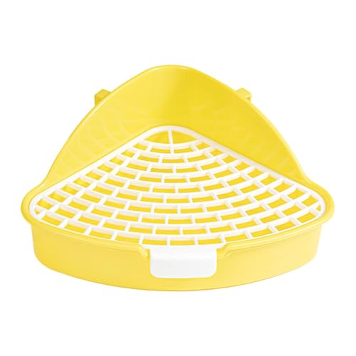 Baoblaze Kaninchentoilette, Eck-Toilettenbox, Käfig, Toiletten-Bettwäsche-Box, Heimtierbedarf für, kleine Tiere, Chinchillas, GELB Baoblaze Kaninchentoilette, Eck-Toilettenbox, Käfig, Toiletten-Bettwäsche-Box, Heimtierbedarf für, kleine Tiere, Chinchillas, GELB von Baoblaze