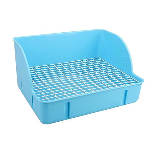 Baoblaze Kaninchentoilette für Käfig, Käfig, Toilette, Bettwäsche, Box, spritzwassergeschützt, Katzentoilette für Kleintiere, Bettpfanne, Töpfchentrainer, Blau Baoblaze Kaninchentoilette für Käfig, Käfig, Toilette, Bettwäsche, Box, spritzwassergeschützt, Katzentoilette für Kleintiere, Bettpfanne, Töpfchentrainer, Blau von Baoblaze