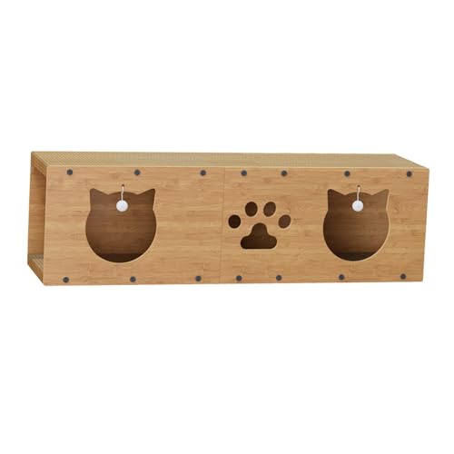 Baoblaze Katzen-Kratzbrett, Pappversteck, interaktives Krallenspielzeug, Katzen-Ruhe- und Spiel-Kratzspielzeug für den Innenbereich, für Katzen, Kätzchen, Baoblaze Katzen-Kratzbrett, Pappversteck, interaktives Krallenspielzeug, Katzen-Ruhe- und Spiel-Kratzspielzeug für den Innenbereich, für Katzen, Kätzchen, von Baoblaze
