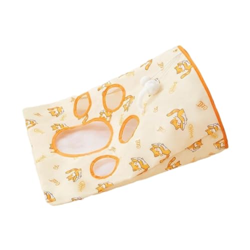Baoblaze Katzen -Tunnel -Beutel für Innenkatzen interaktive Versteck und Suche mit Spielzeugball -Haustunnel Crinkle Sack -Sack -Tasche für Kätzchen Spielen, Katze von Baoblaze