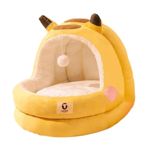 Baoblaze Katzenbett, Kätzchenbett, weicher Schlafplatz mit abnehmbarem Kissen, Versteck, Schlummerplatz, Katzenunterschlupf, Katzennest für Welpen, Kätzchen, L Baoblaze Katzenbett, Kätzchenbett, weicher Schlafplatz mit abnehmbarem Kissen, Versteck, Schlummerplatz, Katzenunterschlupf, Katzennest für Welpen, Kätzchen, L von Baoblaze