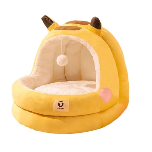 Baoblaze Katzenbett, Kätzchenbett, weicher Schlafplatz mit abnehmbarem Kissen, Versteck, Schlummerplatz, Katzenunterschlupf, Katzennest für Welpen, Kätzchen, M Baoblaze Katzenbett, Kätzchenbett, weicher Schlafplatz mit abnehmbarem Kissen, Versteck, Schlummerplatz, Katzenunterschlupf, Katzennest für Welpen, Kätzchen, M von Baoblaze