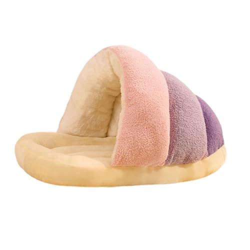 Baoblaze Katzenbett, Katzenhütte, Schlafsack, schöne Hundehütte mit Rutschfester Unterseite, weiches, warmes Katzenhaus für den Winter, Zuhause, drinnen und, Rosa, L Baoblaze Katzenbett, Katzenhütte, Schlafsack, schöne Hundehütte mit Rutschfester Unterseite, weiches, warmes Katzenhaus für den Winter, Zuhause, drinnen und, Rosa, L von Baoblaze
