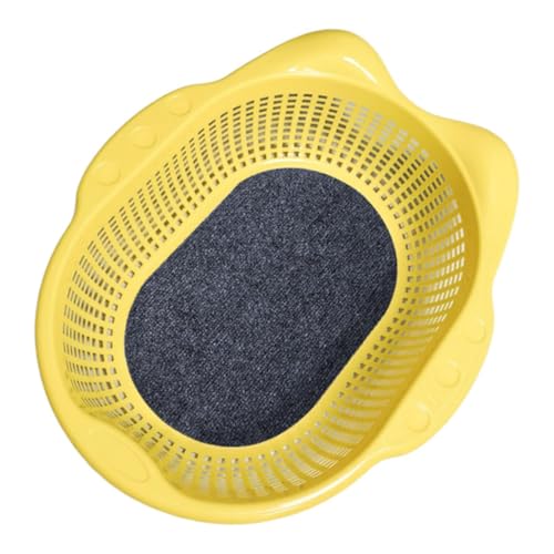 Baoblaze Katzenbett Schlafnest Vielseitig Atmungsaktiv Modern mit Kissen Tierbedarf Stabil Bequem Katzenliege Korb Haustiere Kätzchen, Gelb von Baoblaze