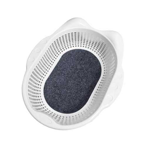Baoblaze Katzenbett Schlafnest Vielseitig Atmungsaktiv Modern mit Kissen Tierbedarf Stabil Bequem Katzenliege Korb Haustiere Kätzchen, Weiß von Baoblaze