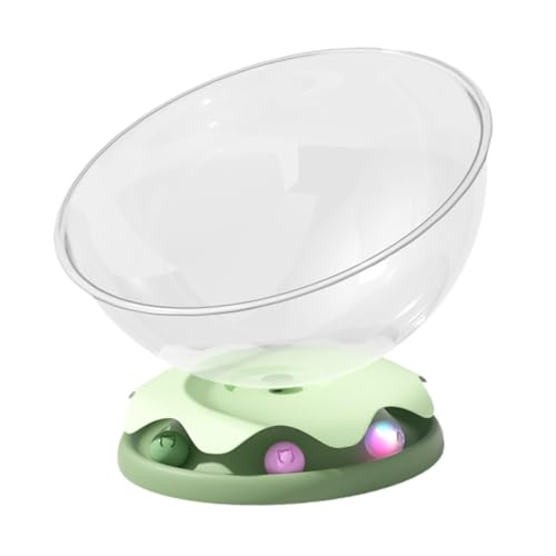 Baoblaze Katzenbett in Raumkapselform, vielseitiges Katzenbett, transparentes rundes Kätzchenhaus, Katzenschlafnest für die Ruhe im Haus, Durchmesser 37 cm von Baoblaze