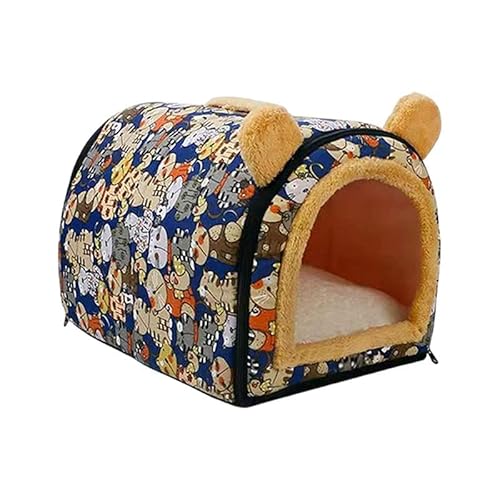 Baoblaze Katzenbettnest zum Schlafen, selbstwärmend, Schlummerzwinger, für den Innenbereich, waschbares Hundezelt, Hundehütte, Höhlenbett für Kätzchen, Blau Baoblaze Katzenbettnest zum Schlafen, selbstwärmend, Schlummerzwinger, für den Innenbereich, waschbares Hundezelt, Hundehütte, Höhlenbett für Kätzchen, Blau von Baoblaze