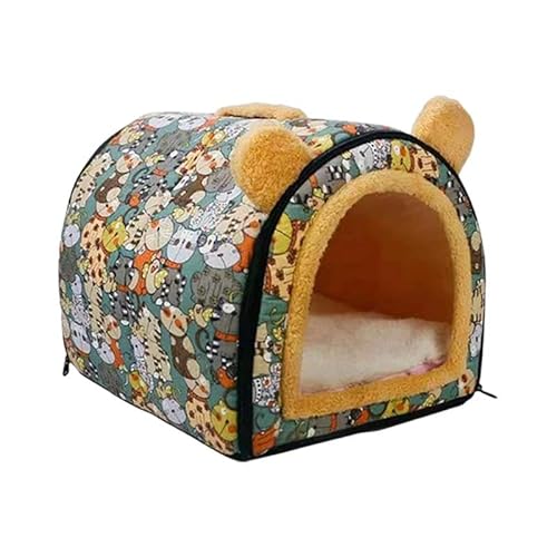 Baoblaze Katzenbettnest zum Schlafen, selbstwärmend, Schlummerzwinger, für den Innenbereich, waschbares Hundezelt, Hundehütte, Höhlenbett für Kätzchen, GrÜn Baoblaze Katzenbettnest zum Schlafen, selbstwärmend, Schlummerzwinger, für den Innenbereich, waschbares Hundezelt, Hundehütte, Höhlenbett für Kätzchen, GrÜn von Baoblaze