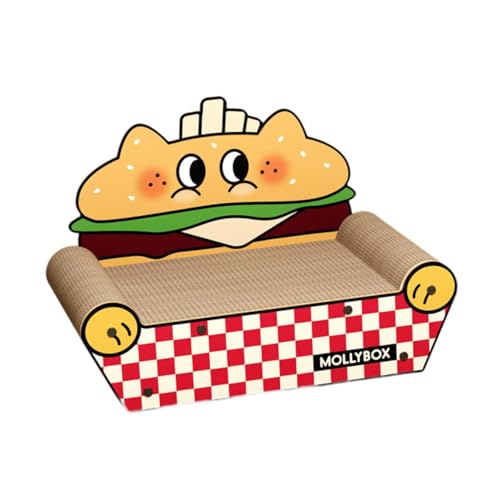Baoblaze Katzenkratzbett, Katzencouch, süße, gewellte, Moderne Liege für Hauskatzen, Loungebett, Kratzbrett für Bewegung, Spiel und Ruhe Baoblaze Katzenkratzbett, Katzencouch, süße, gewellte, Moderne Liege für Hauskatzen, Loungebett, Kratzbrett für Bewegung, Spiel und Ruhe von Baoblaze