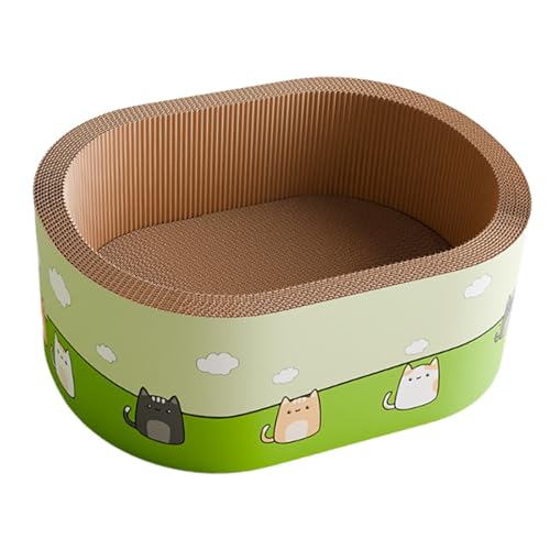 Baoblaze Katzenkratzbrett, Heimtierbedarf, verschleißfest, bequem, Katzenkratzlounge, Schlafsofa, Kratzkissen, Nest für den Innenbereich, Sommer, Oval Baoblaze Katzenkratzbrett, Heimtierbedarf, verschleißfest, bequem, Katzenkratzlounge, Schlafsofa, Kratzkissen, Nest für den Innenbereich, Sommer, Oval von Baoblaze
