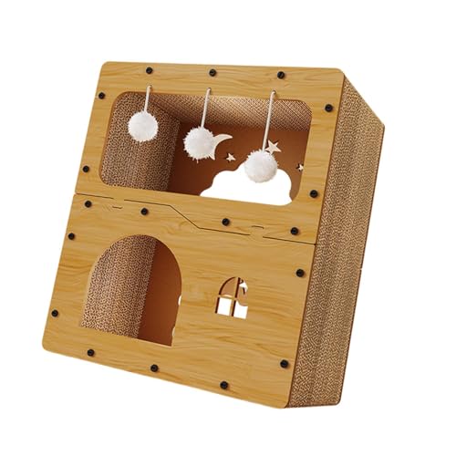 Baoblaze Katzenkratzbrett, Kratzbrett, Spielzeug, Ruhe- und Schlafkatze, Wellpappe, Katzenhaus, Höhle für Haustier, Geschenk, Heimdekoration, Kätzchen, Ohne Torbehang Baoblaze Katzenkratzbrett, Kratzbrett, Spielzeug, Ruhe- und Schlafkatze, Wellpappe, Katzenhaus, Höhle für Haustier, Geschenk, Heimdekoration, Kätzchen, Ohne Torbehang von Baoblaze