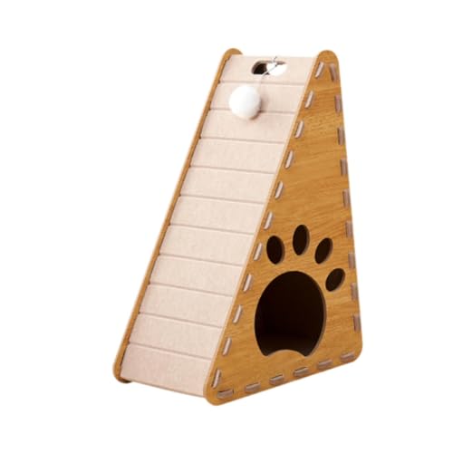 Baoblaze Katzenkratzbrett, Kratzbrett, vertikal, mit Plüschballspielzeug, für Hauskatzen, verhindert Möbelschäden, Spielsitzstange, Kamel Baoblaze Katzenkratzbrett, Kratzbrett, vertikal, mit Plüschballspielzeug, für Hauskatzen, verhindert Möbelschäden, Spielsitzstange, Kamel von Baoblaze