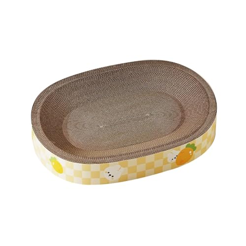 Baoblaze Katzenkratzbrett aus Karton, Kätzchenmöbel, Schleifkralle, Robustes Haustierzubehör, gewelltes Kratzpad, 2-in-1-Katzenkratzbrett, 45x31x9cm von Baoblaze