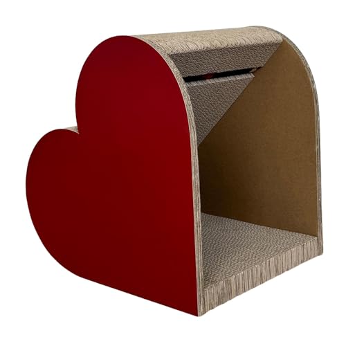 Baoblaze Katzenkratzbrett aus Karton, Katzenschlafplatz, entspannendes herzförmiges Möbelschutzkissen, Katzenkratzbrett, Wellpappe Baoblaze Katzenkratzbrett aus Karton, Katzenschlafplatz, entspannendes herzförmiges Möbelschutzkissen, Katzenkratzbrett, Wellpappe von Baoblaze