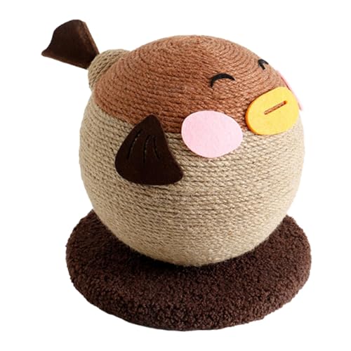 Baoblaze Katzenkratzen Ball Grind Klaue Haustier liefert interaktive Kätzchen Kätzchen Indoor Training Haustier Kratzer Katzen Spielen Ball, Braun von Baoblaze