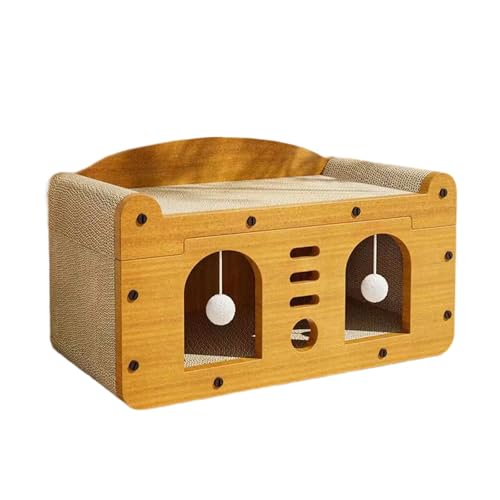Baoblaze Katzenkratzer House Lounge Bett, Haustierkatze Kätzchen Spielzeug mit neckenden Ball für kleine mittelgroße große Katzen schlafen ruhen Baoblaze Katzenkratzer House Lounge Bett, Haustierkatze Kätzchen Spielzeug mit neckenden Ball für kleine mittelgroße große Katzen schlafen ruhen von Baoblaze