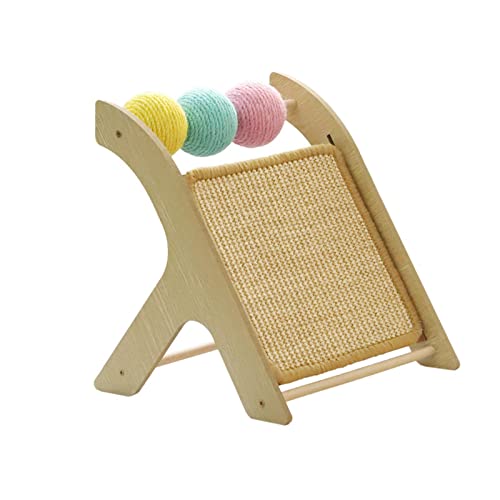 Baoblaze Katzenkratzer Indoor Katzenspielzeug Katzenkratzer drehbarer Ball schützt Teppiche und Sofas, Sisal von Baoblaze