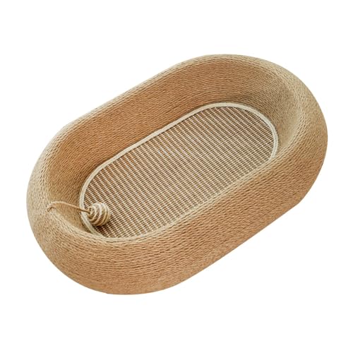 Baoblaze Katzenkratzer mit Ball Anti Slip Pet Kissensofa Möbel Beschützer Katzenkratzmatte für kleine mittelgroße große Katzen ruhen Sich, Nur Twine Seilmatte Baoblaze Katzenkratzer mit Ball Anti Slip Pet Kissensofa Möbel Beschützer Katzenkratzmatte für kleine mittelgroße große Katzen ruhen Sich, Nur Twine Seilmatte von Baoblaze
