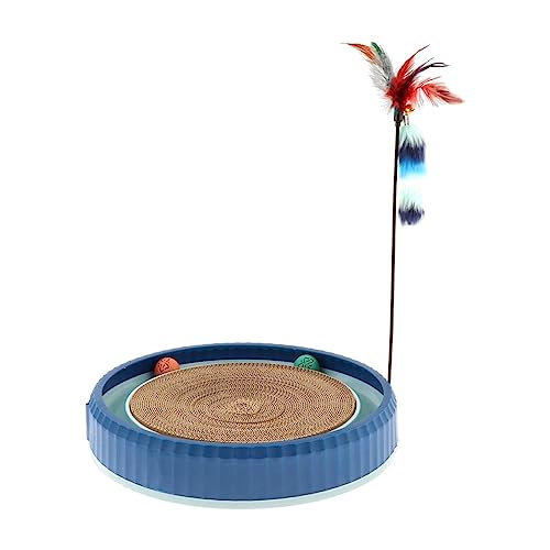 Baoblaze Katzenkratzspielzeug, Katzenspielzeug, Lounge-Bett, bequemes Kratzkissen, Kratzspielzeug für Kätzchen, Katzen und kleine Hunde, zum Ausruhen und, Blau Baoblaze Katzenkratzspielzeug, Katzenspielzeug, Lounge-Bett, bequemes Kratzkissen, Kratzspielzeug für Kätzchen, Katzen und kleine Hunde, zum Ausruhen und, Blau von Baoblaze